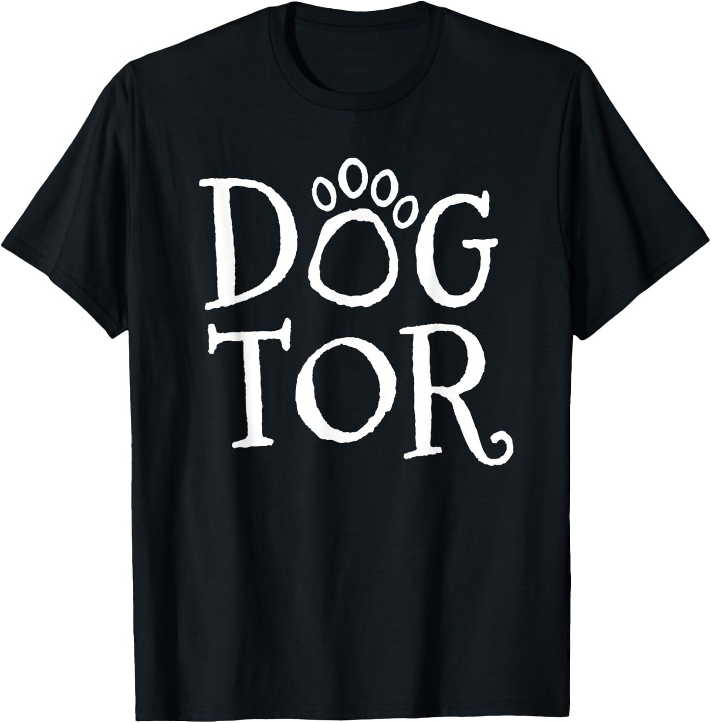 Dogtor Funny Dog Doctor Vet Tech Veterinarian Women Girls T-Shirt - T-Shirt | Black