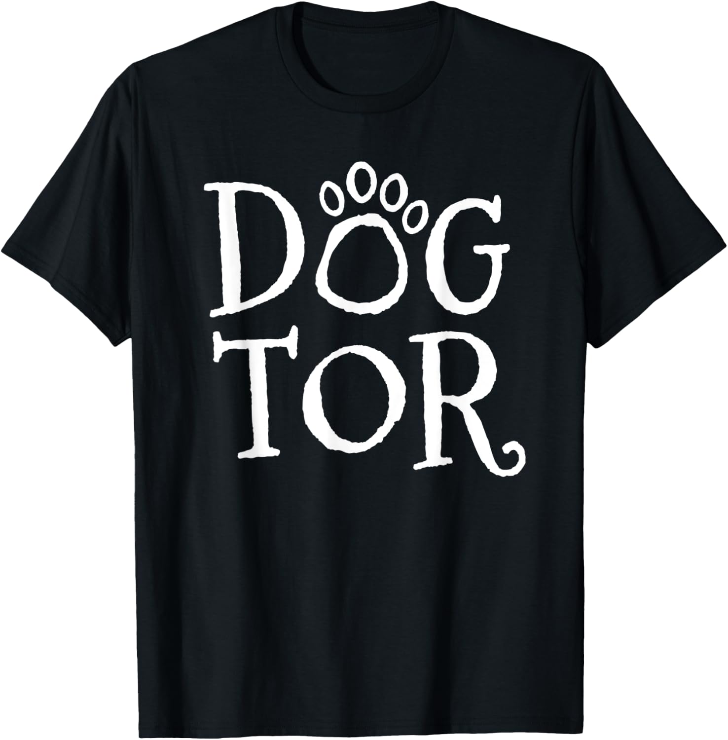 Dogtor Funny Dog Doctor Vet Tech Veterinarian Women Girls T-Shirt - T-Shirt | Black