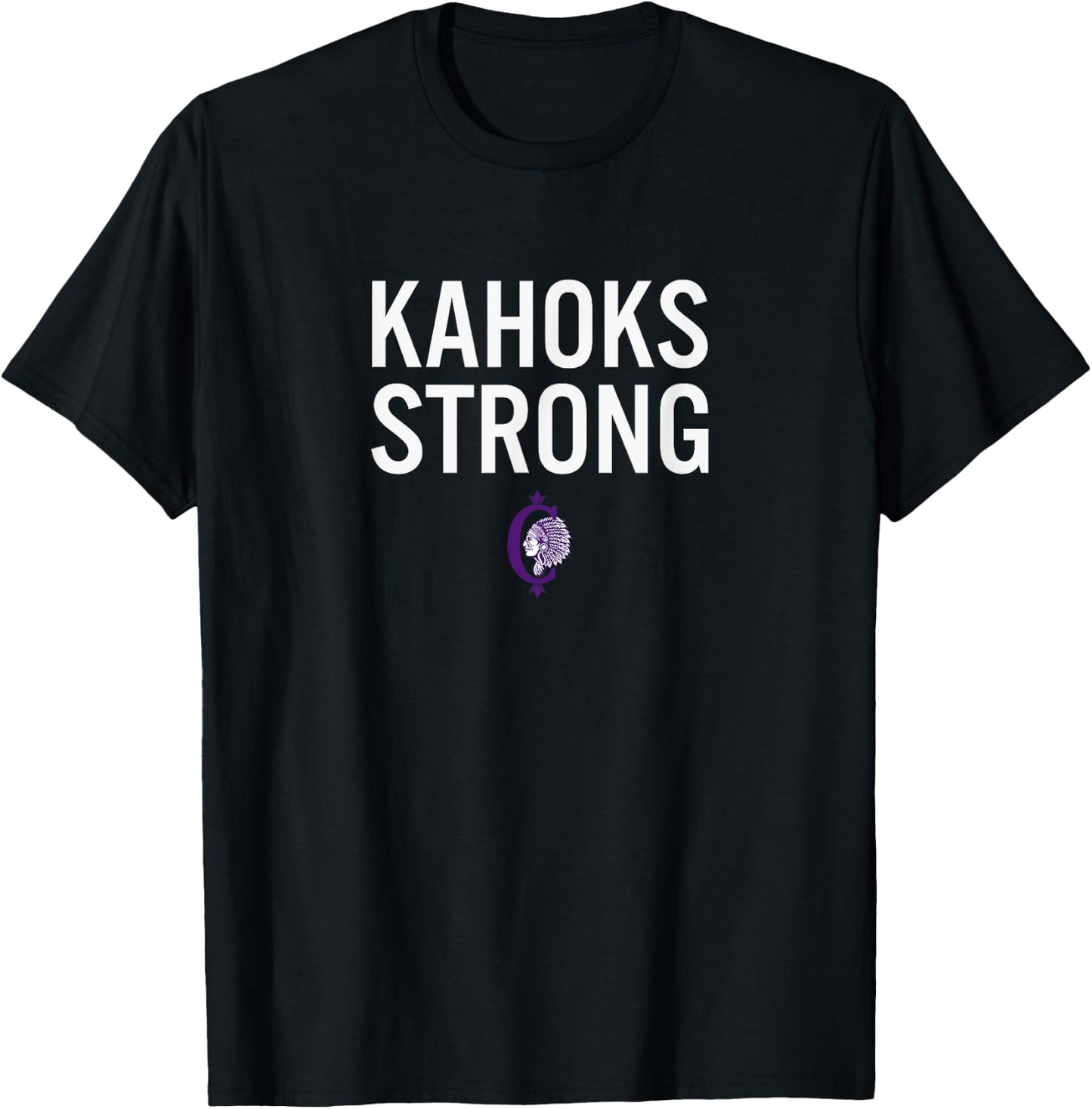 Collinsville Kahoks Logo Strong HS T-Shirt - T-Shirt | Black