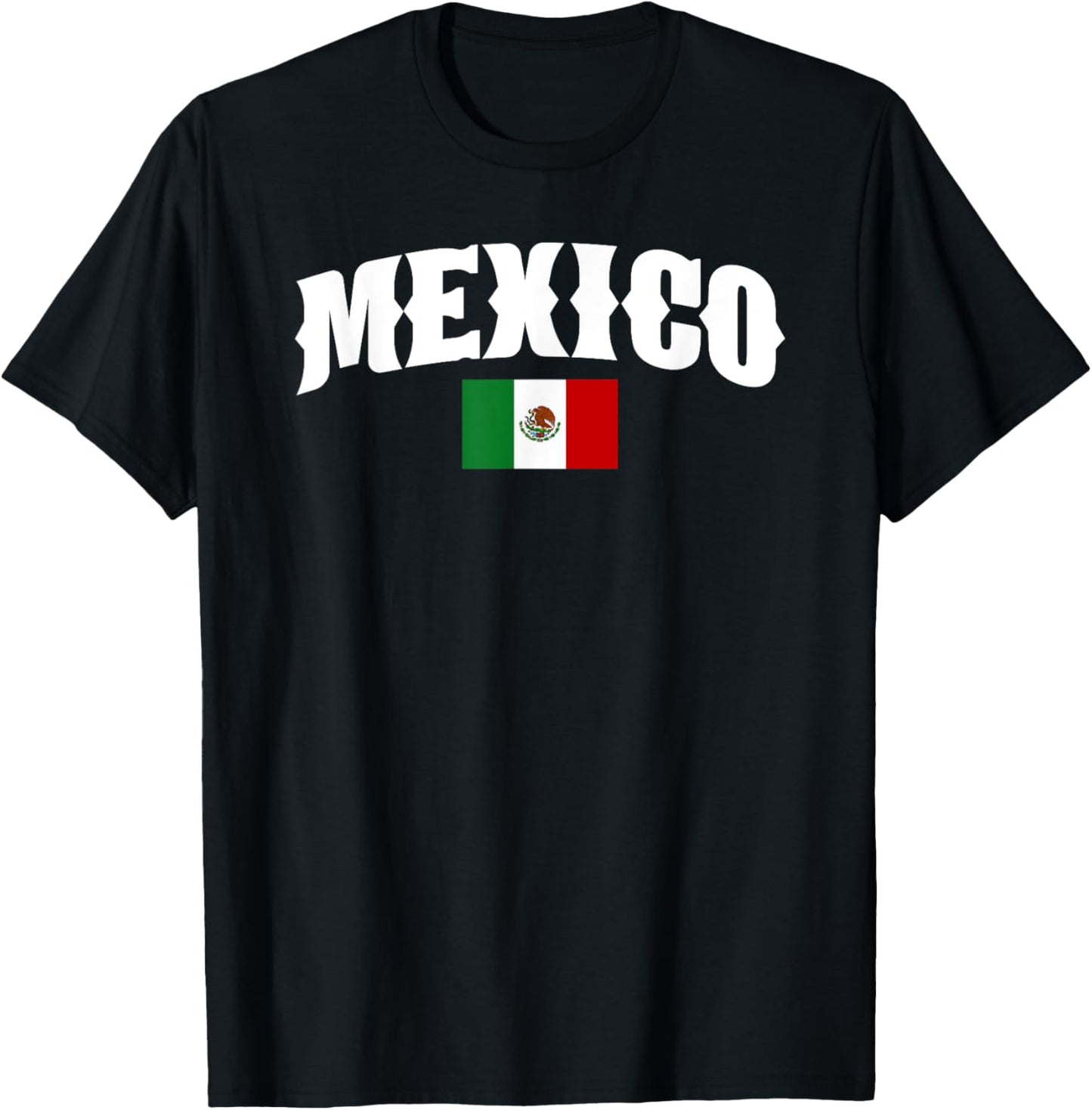Mexiko-Flaggen-Design T-Shirt - T-Shirt | Black