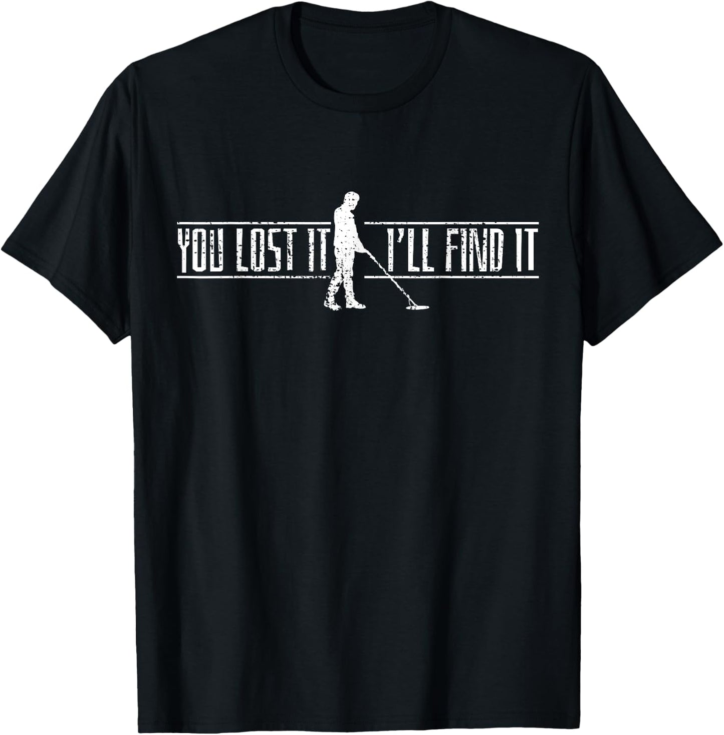 Metal Detector Detecting T-Shirt - T-Shirt | Black