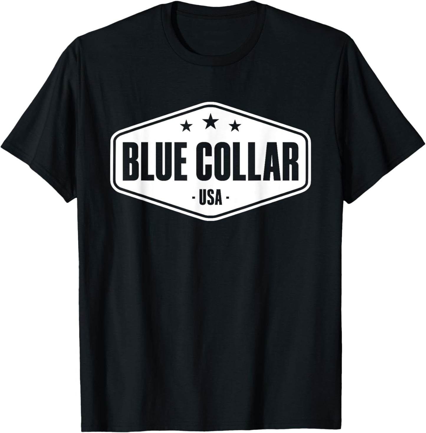 Blue Collar Worker Mechanic Workwear Blue Collar T-Shirt - T-Shirt | Black
