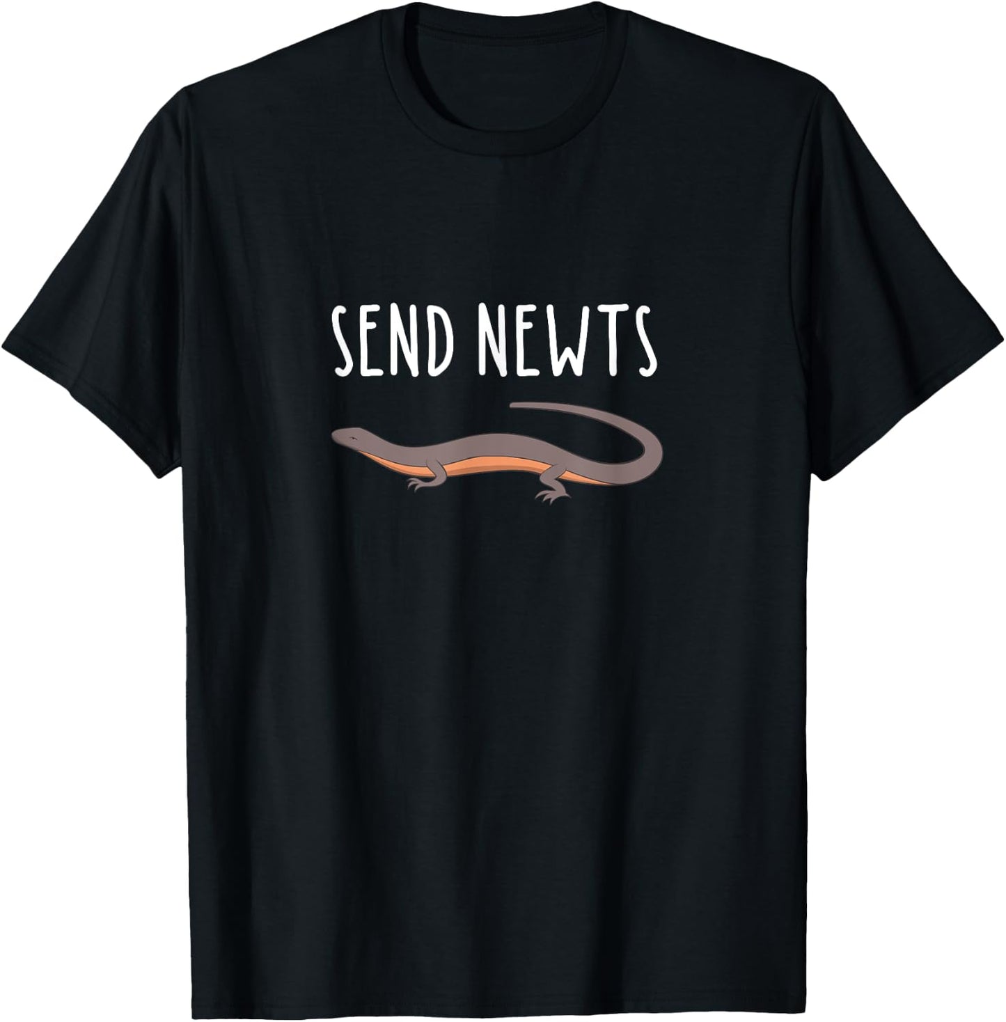 Send Newts Funny Herpetology Herper T-Shirt - T-Shirt | Black