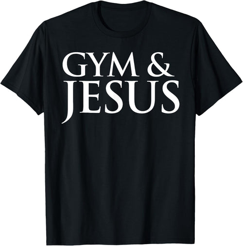 Distressed Gym & Jesus Funny Christian Workout Gift