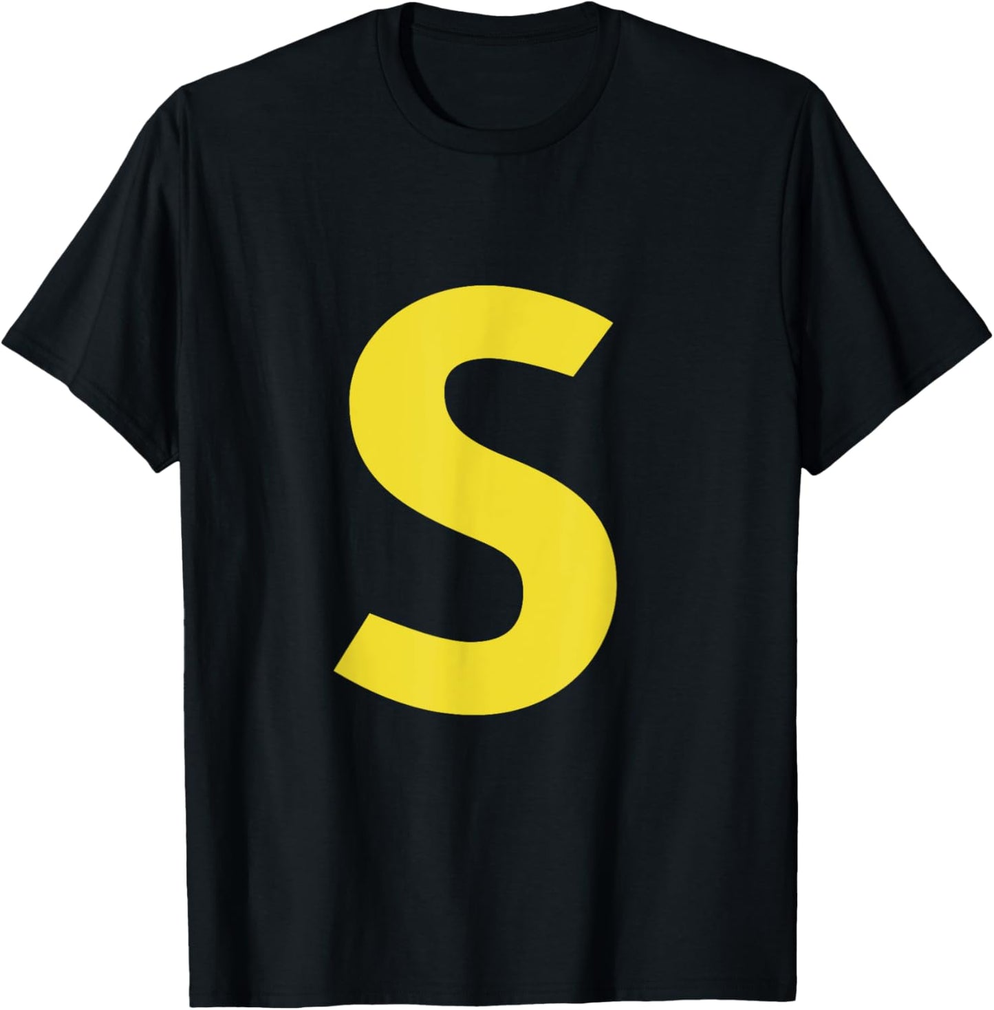 letter S funny chipmunk group matching halloween costume T-Shirt - T-Shirt | Black