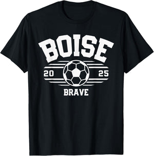 Boise Brave Soccer Ball 2025 T-Shirt - T-Shirt | Black