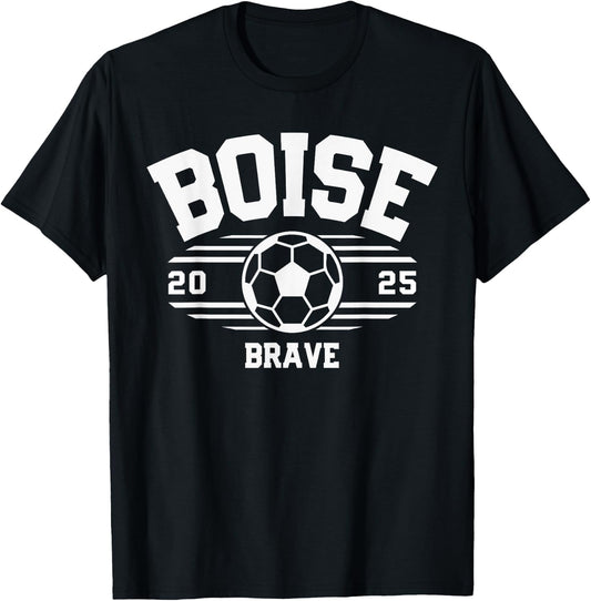 Boise Brave Soccer Ball 2025 T-Shirt - T-Shirt | Black