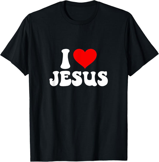 I love Jesus bible christ T-Shirt - T-Shirt | Black