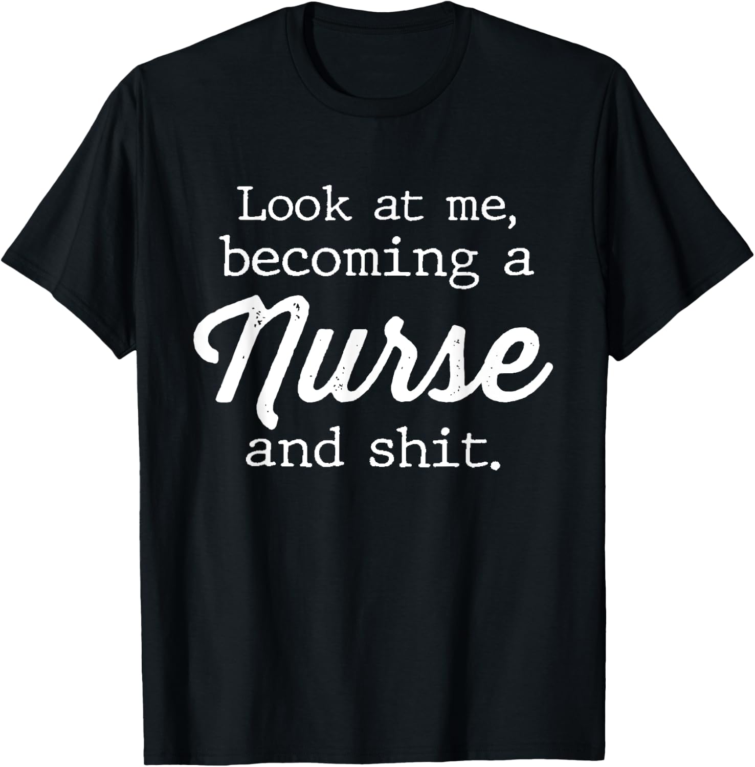 Nursing Student Gifts Women Girls Nurse Themed Graduation T-Shirt - T-Shirt | Black
