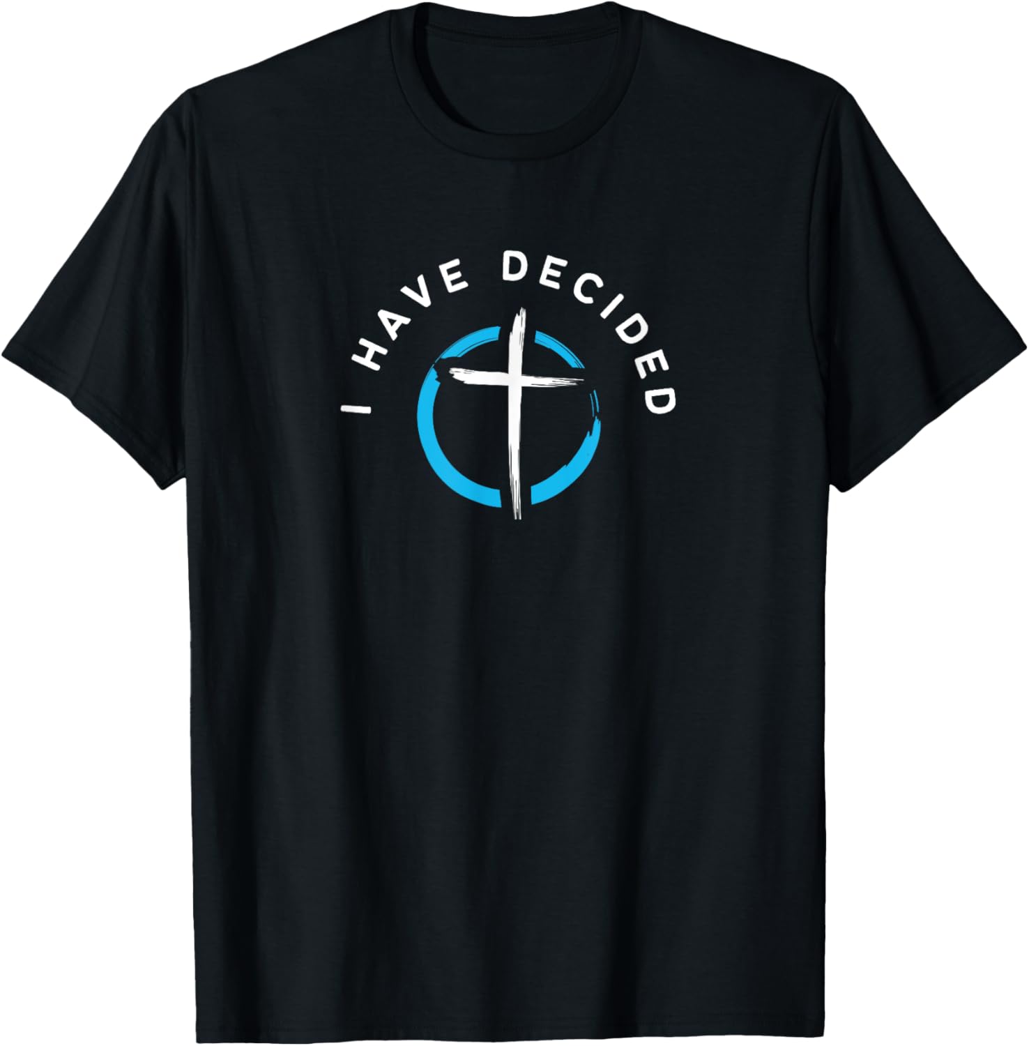 I Have Decided Baptism Cross T-Shirt - T-Shirt | Black