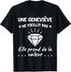 Geneviève Valeur | Anniversaire Humour Maman Mère Prénom T-Shirt - T-Shirt | Black