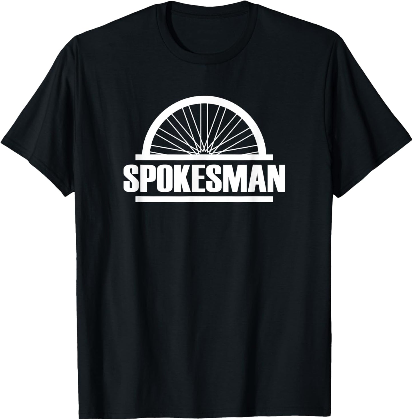 Spokesman Biker and Cyclist Gift - Spokes Man T-Shirt - T-Shirt | Black
