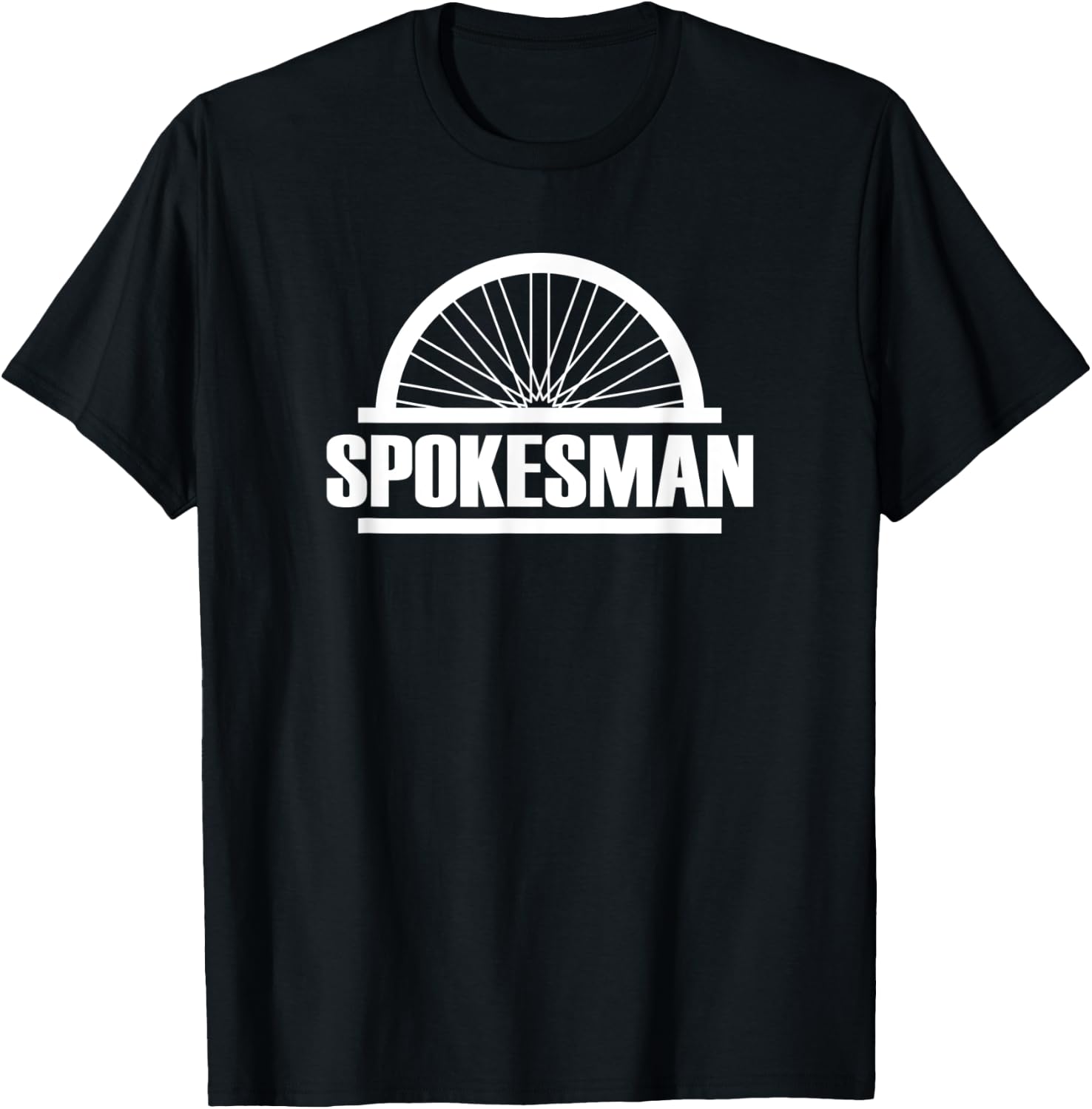 Spokesman Biker and Cyclist Gift - Spokes Man T-Shirt - T-Shirt | Black