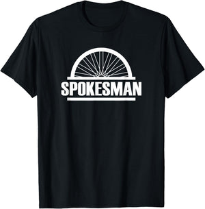 Spokesman Biker and Cyclist Gift - Spokes Man T-Shirt - T-Shirt | Black