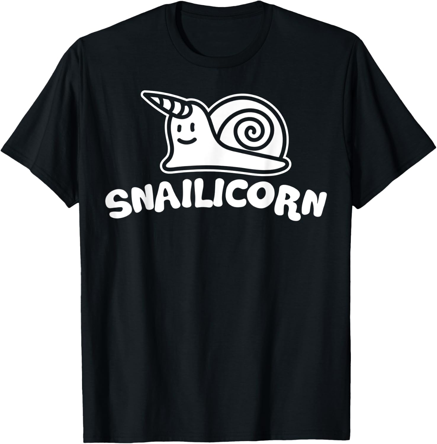 Snailicorn Snail Unicorn Lover Funny Kids Birthday T-Shirt - T-Shirt | Black