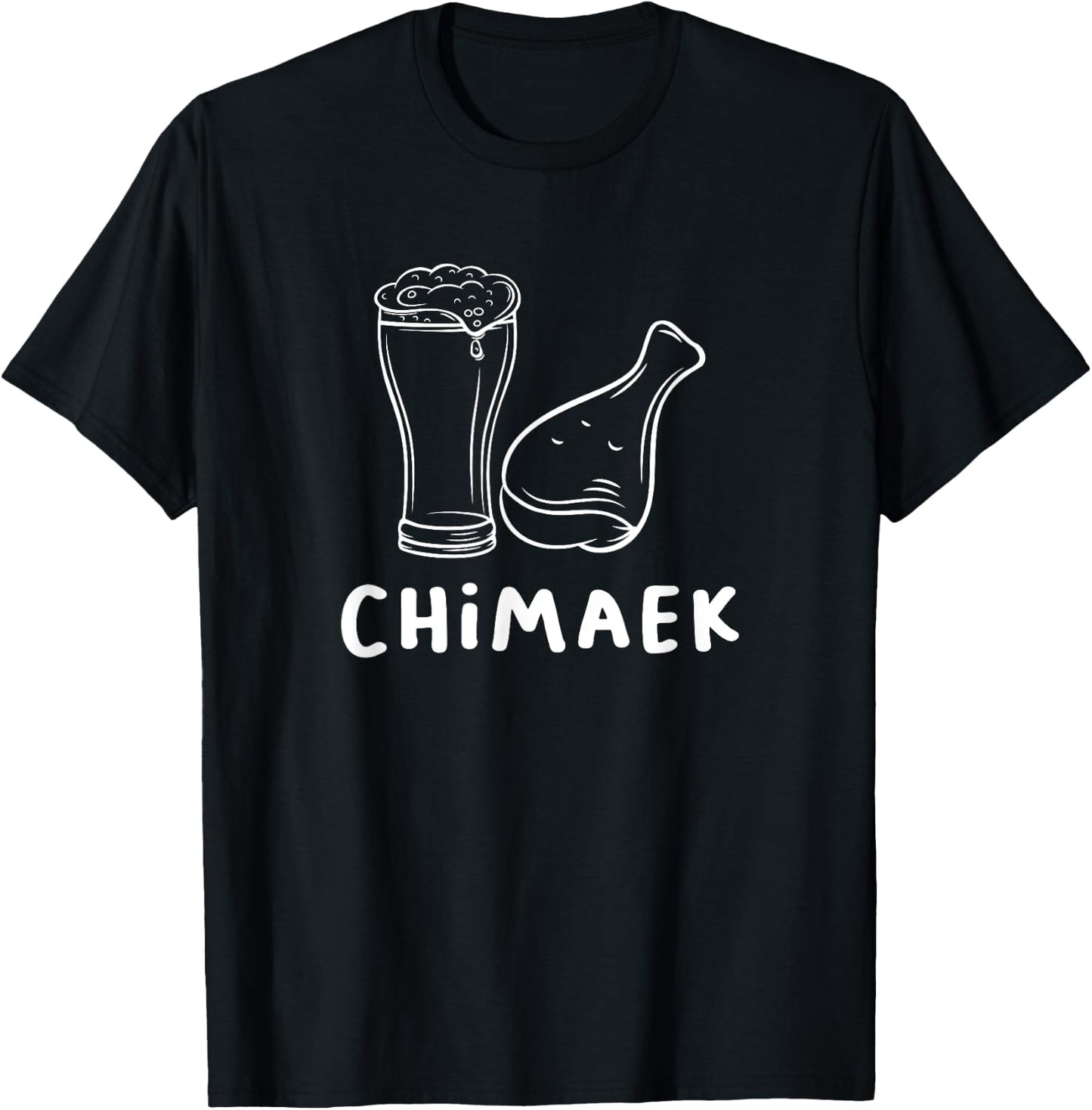 Chimaek Korean Fried Chicken and Beer Foodie T-Shirt - T-Shirt | Black