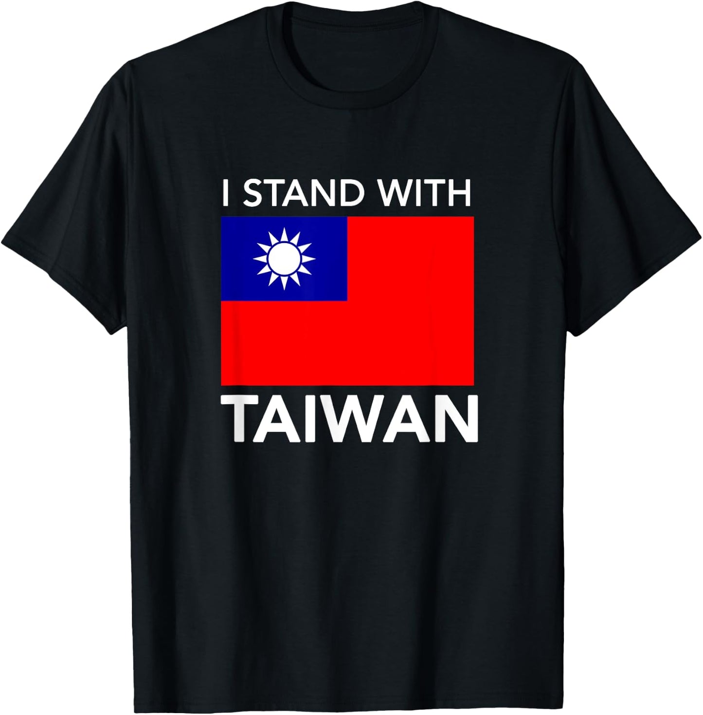 I Love Taiwan Flag Taiwanese Pride I Stand With Taiwan Shirt T-Shirt - T-Shirt | Black
