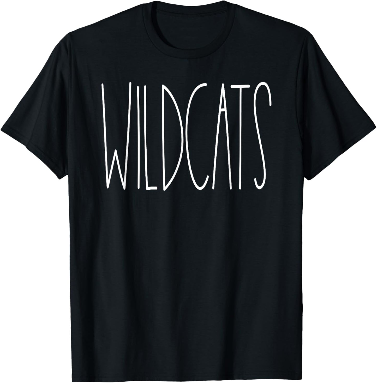Wildcats School Spirit Team Mascot Teacher Gift T-Shirt - T-Shirt | Black