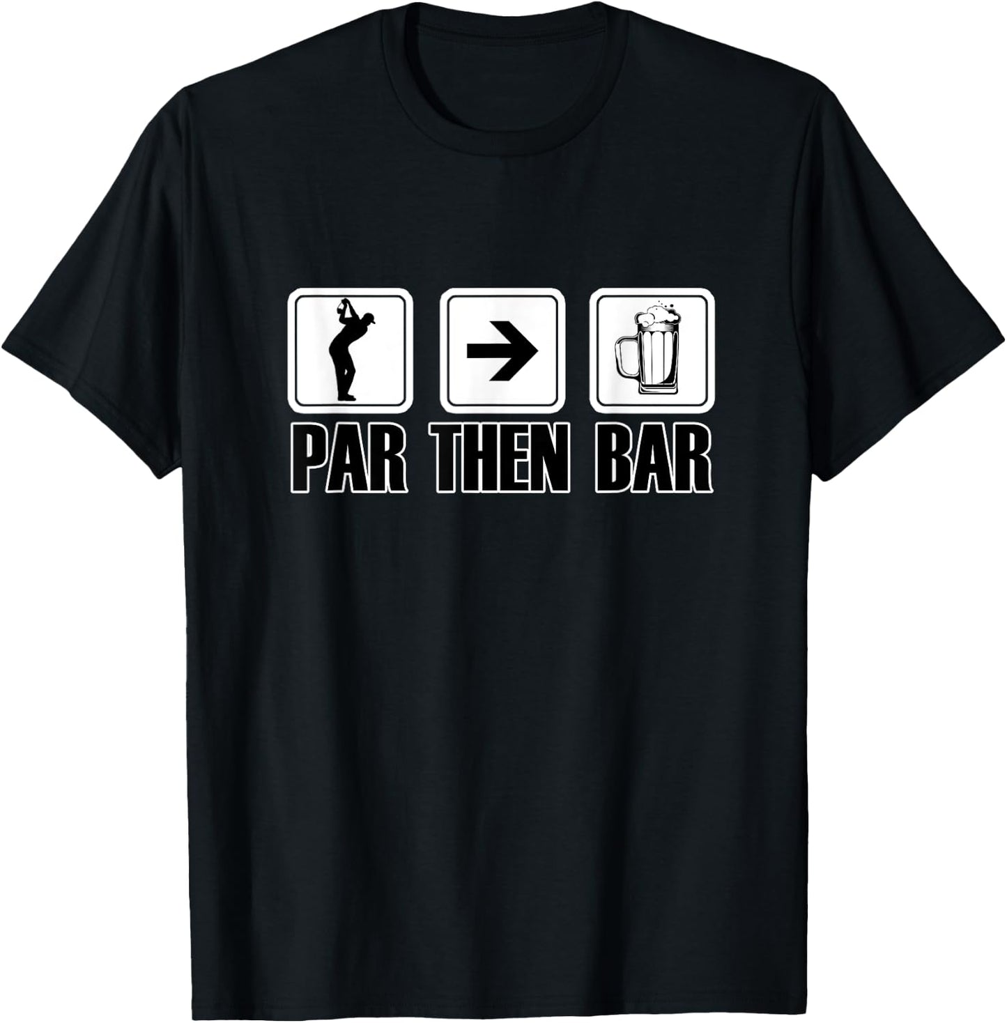 Par Then Bar Golf 19th Hole T-Shirt - T-Shirt | Black