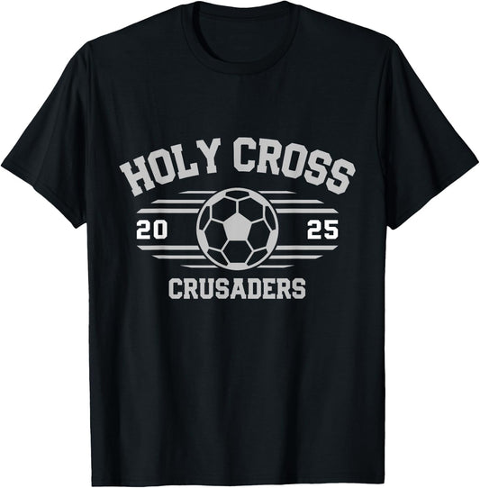 Holy Cross Crusaders Soccer Ball 2025 T-Shirt - T-Shirt | Black