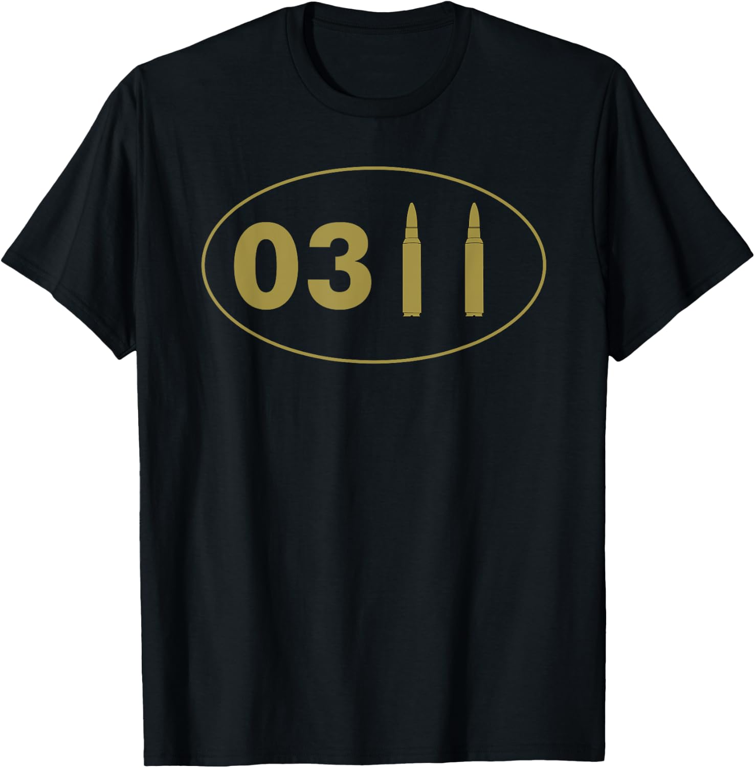 0311 Infantry Bullet Military Infantryman Grunt T-Shirt - T-Shirt | Black