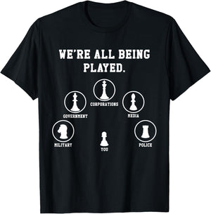 Chess Board Game Conspiracy Theory - Chess Game T-Shirt - T-Shirt | Black