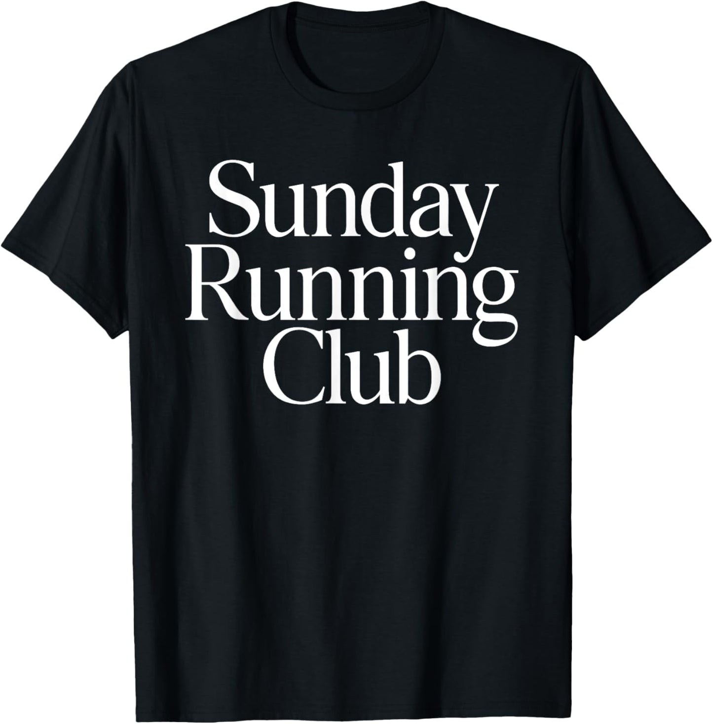 SUNDAY RUNNING CLUB X Jogger Jogging Runner Fitness Gym T-Shirt - T-Shirt | Black