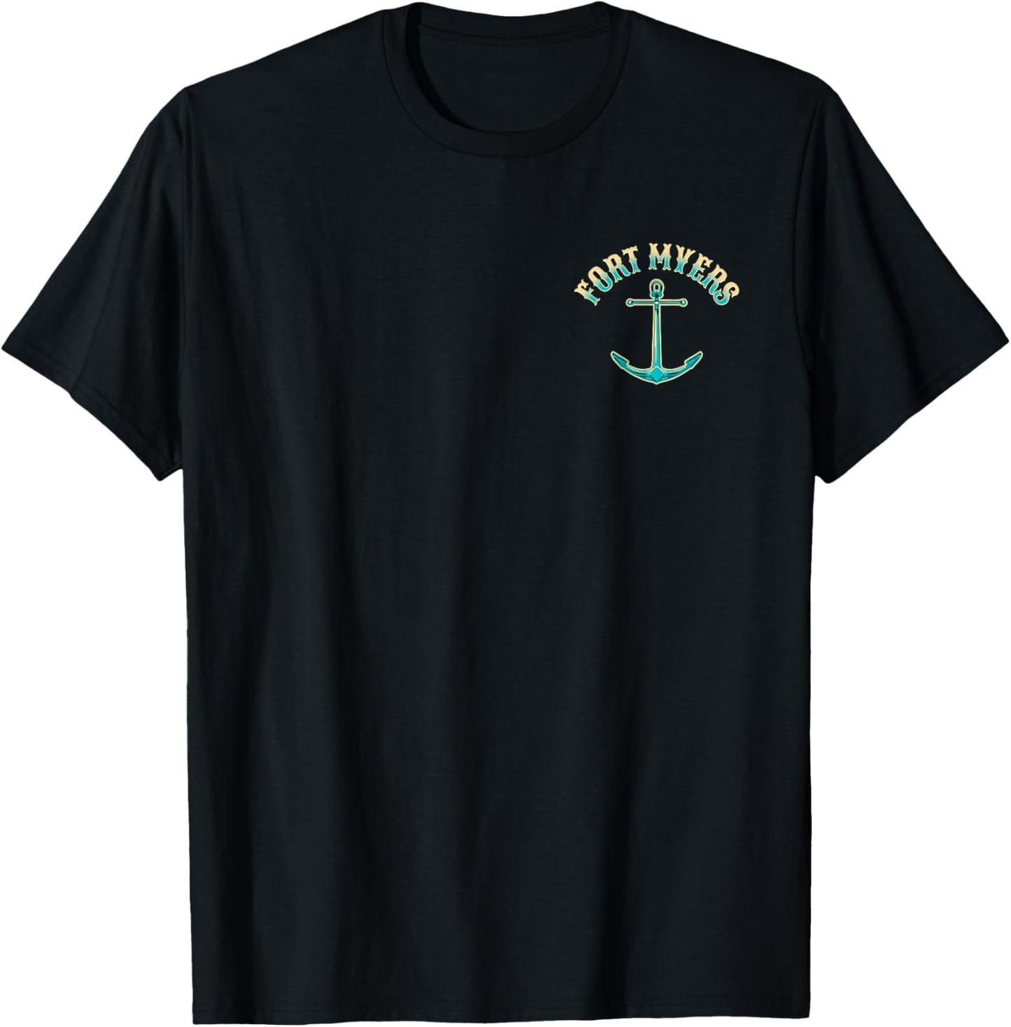 Fort Myers Florida USA Fishing Design T-Shirt - T-Shirt | Black