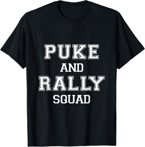 Puke And Rally Squad - Funny Floribama Shore Bachelorette T-Shirt - T-Shirt | Black