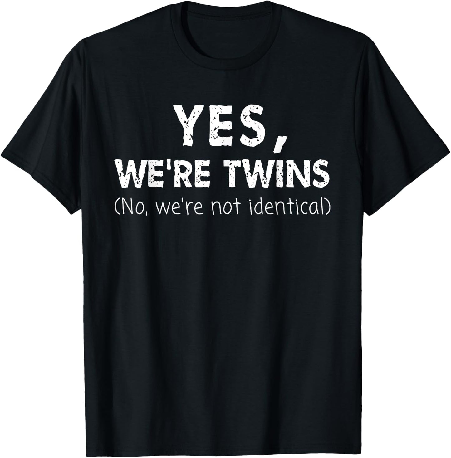 Twin Matching Brother Sister Twins Siblings Fraternal T-Shirt - T-Shirt | Black