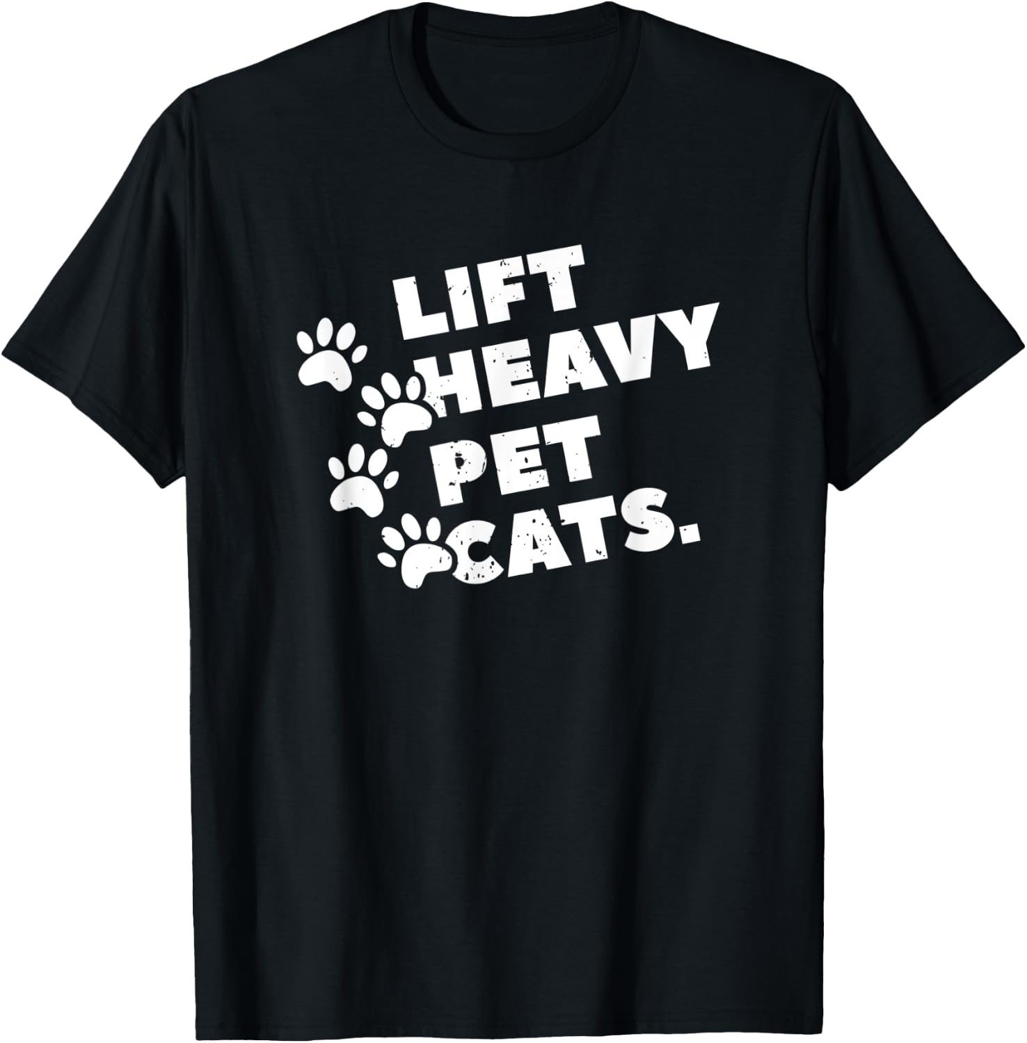 Lift Heavy Pet Cats T-Shirt - T-Shirt | Black