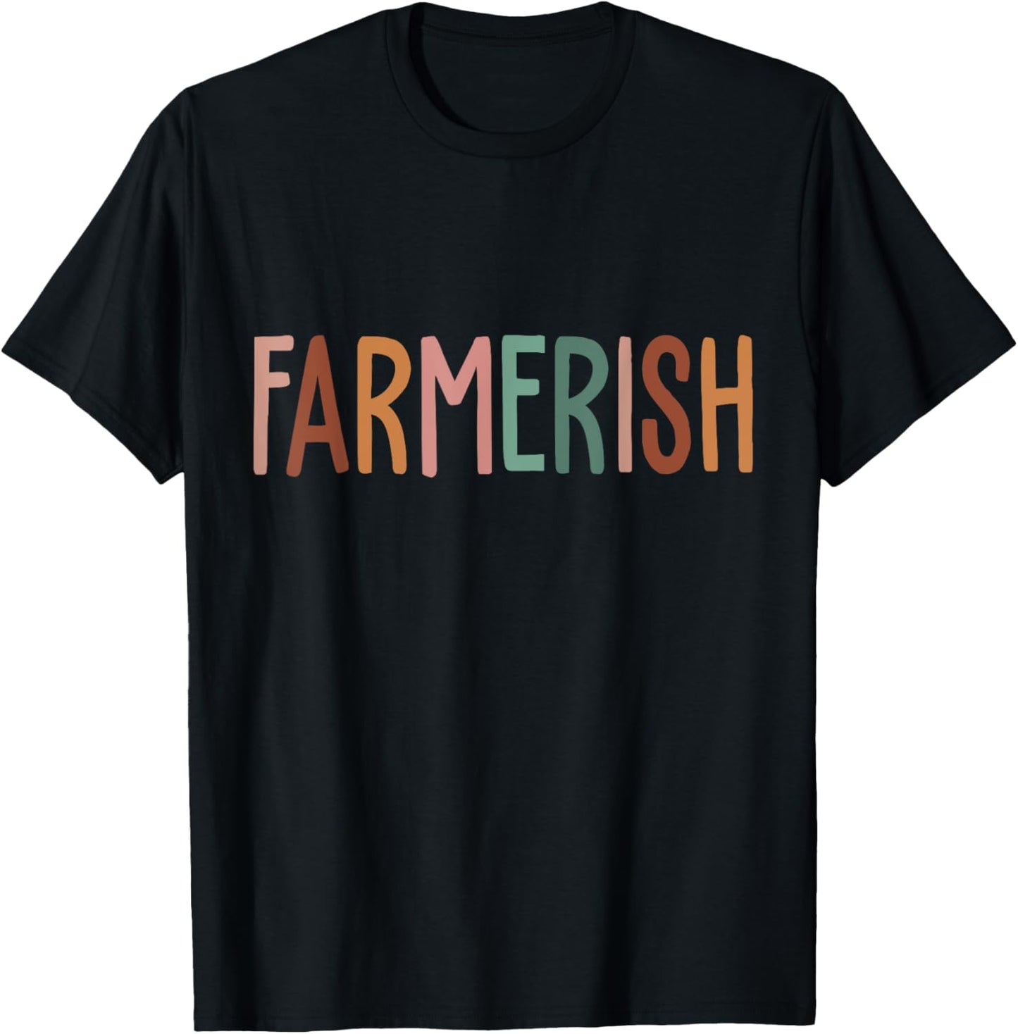 Vintage Farmerish Funny Farmer Lover Farming Worker T-Shirt - T-Shirt | Black