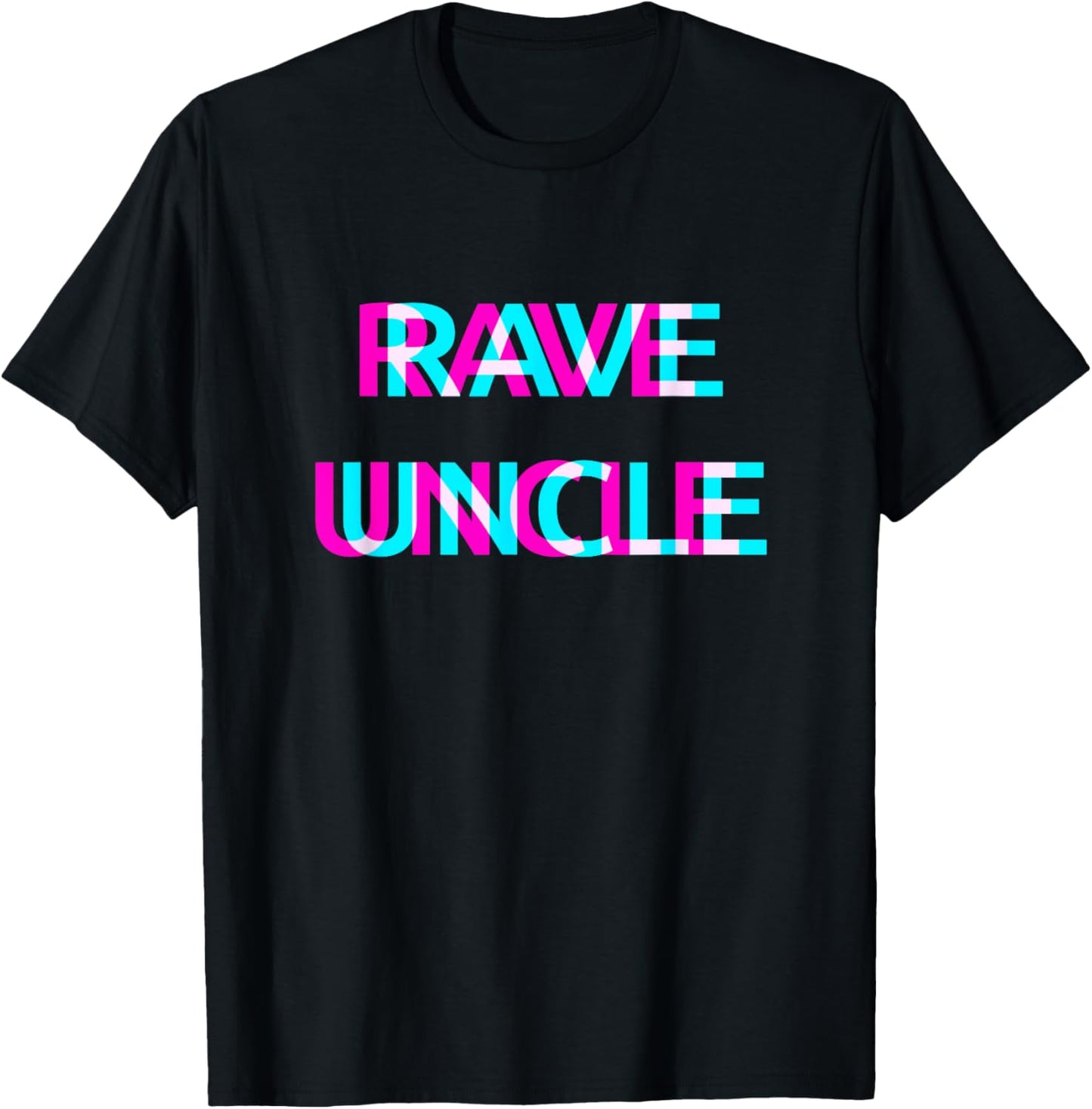 Rave Uncle Techno EDM Music Festival Party Raver T-Shirt - T-Shirt | Black