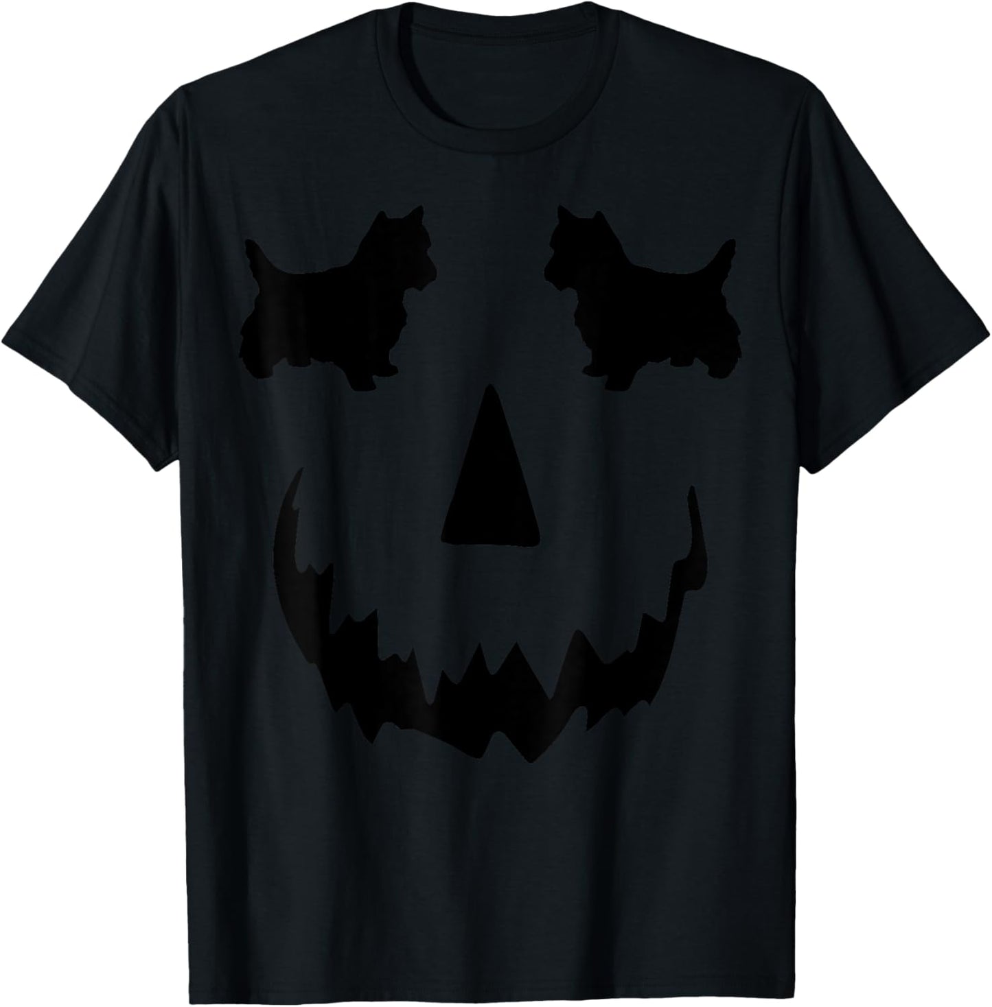 pumpkin Westie halloween West Highland WhiteTerrier T-Shirt - T-Shirt | Black