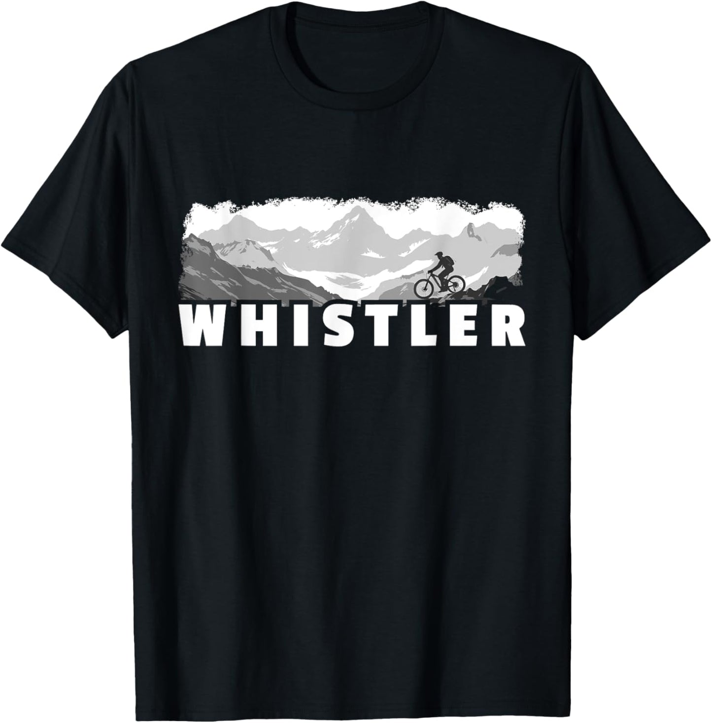 Whistler British Columbia Canada Mountain Biking MTB Cycling T-Shirt - T-Shirt | Black