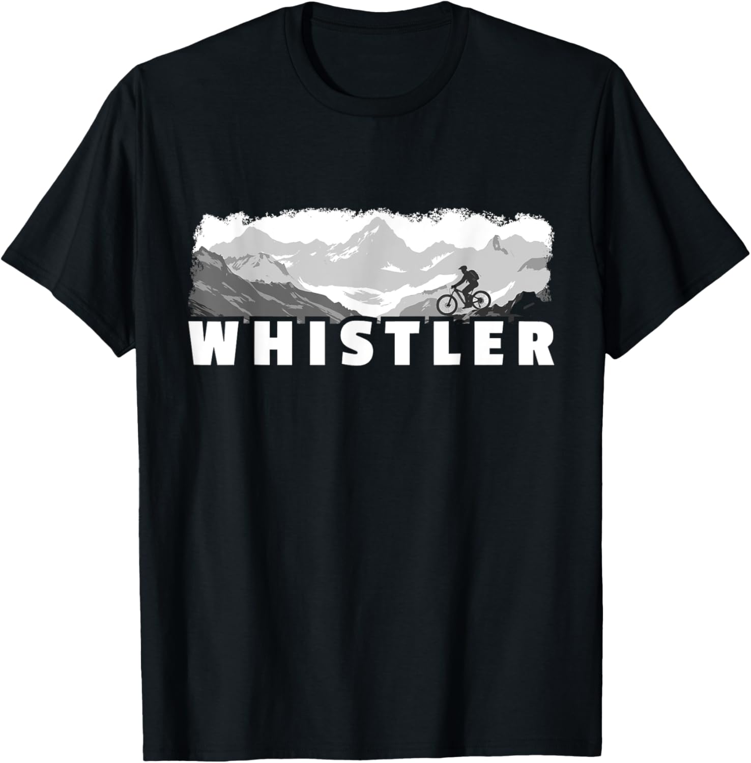 Whistler British Columbia Canada Mountain Biking MTB Cycling T-Shirt - T-Shirt | Black