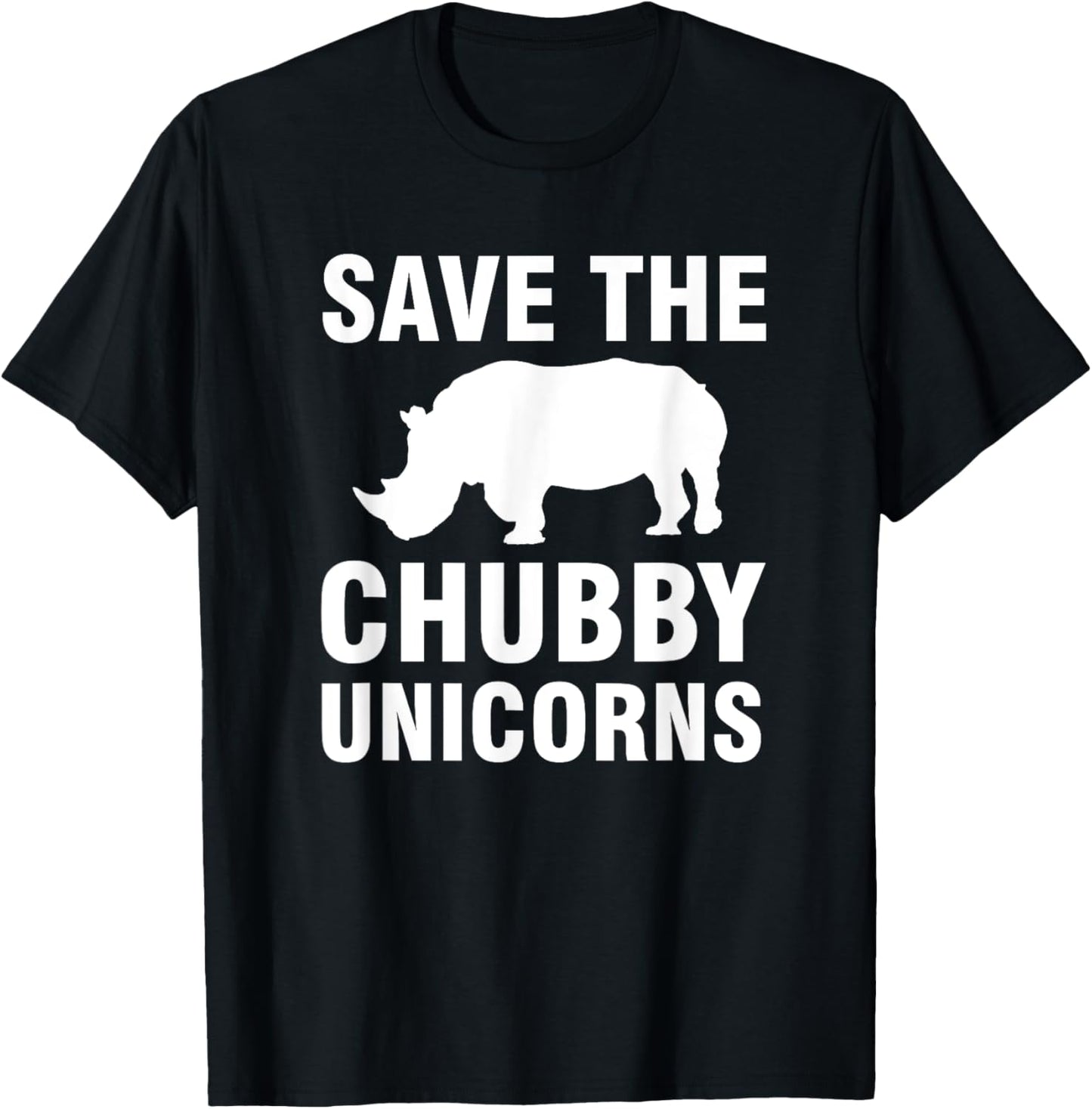 Save The Chubby Unicorns T-Shirt - T-Shirt | Black