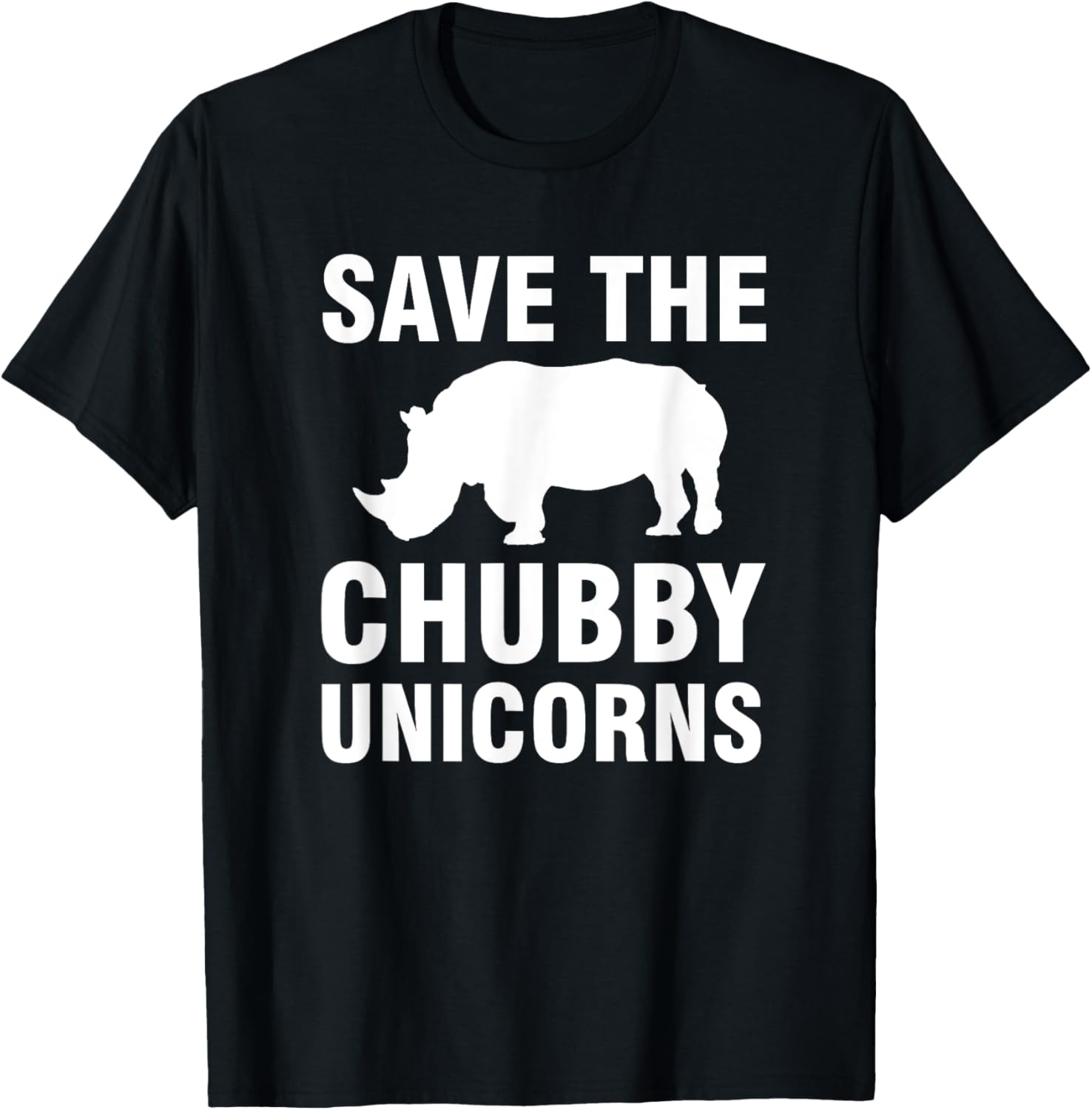 Save The Chubby Unicorns T-Shirt - T-Shirt | Black