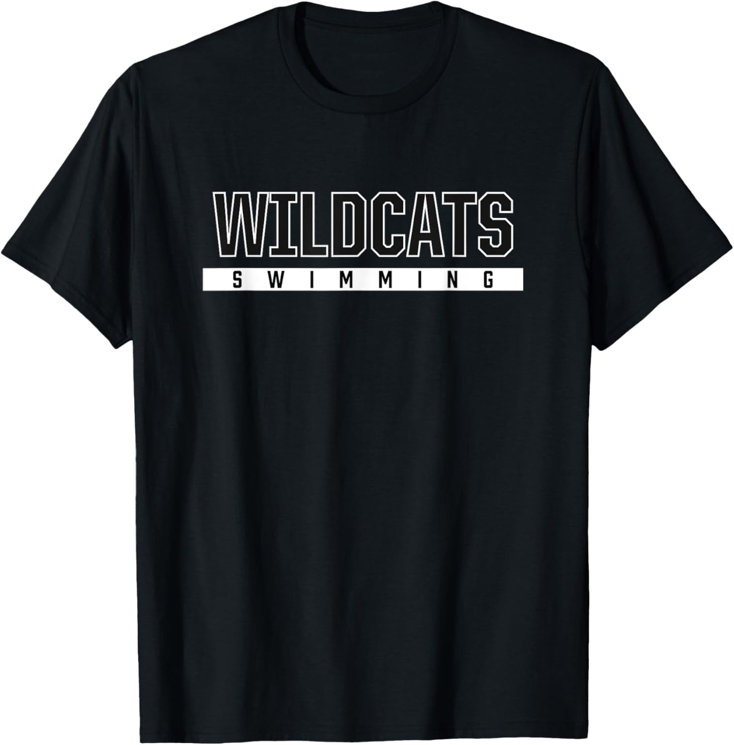 Wildcats Clovis High School Swimming T-Shirt - T-Shirt | Black