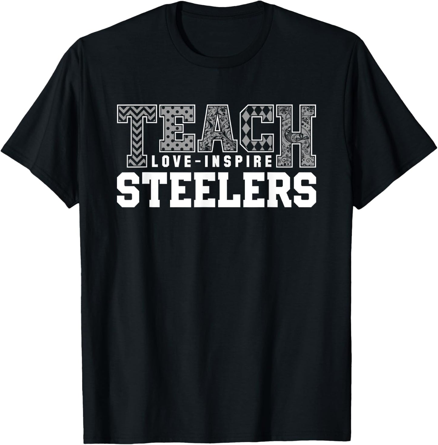 Steelers Fontana Teach Love Inspire Slogan HS T-Shirt - T-Shirt | Black