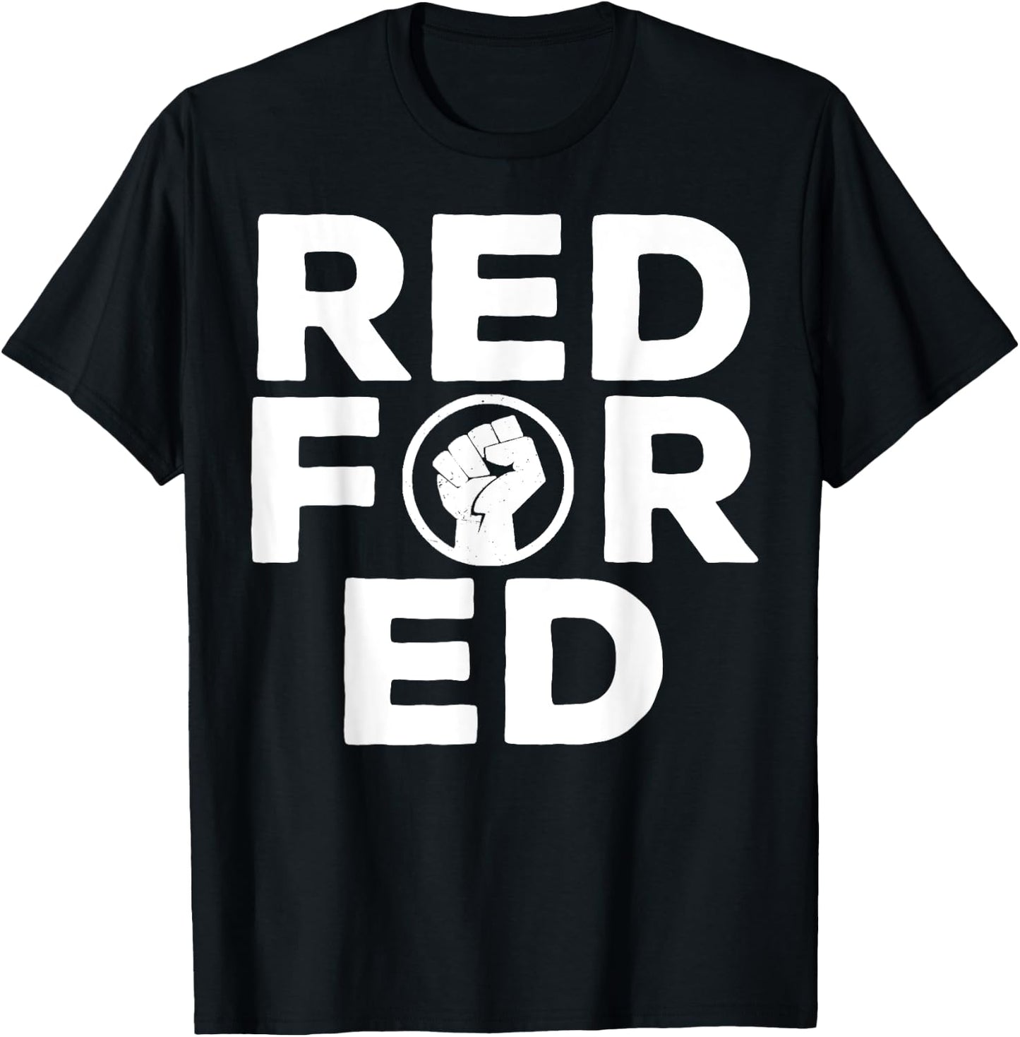 Red For Ed California #redfored T-Shirt - T-Shirt | Black