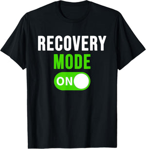 Recovery Mode On Get Well Gift Funny Injury T-Shirt - T-Shirt | Black
