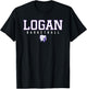 Logan Chieftains Logo Basketball HS T-Shirt - T-Shirt | Black