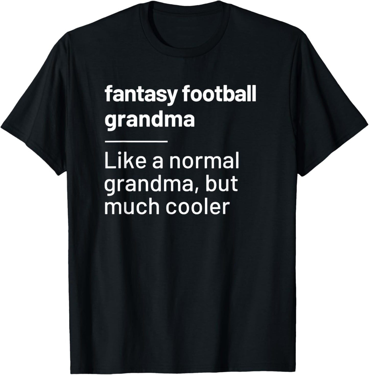 Fantasy Football Player Grandma Definition Funny Matching T-Shirt - T-Shirt | Black