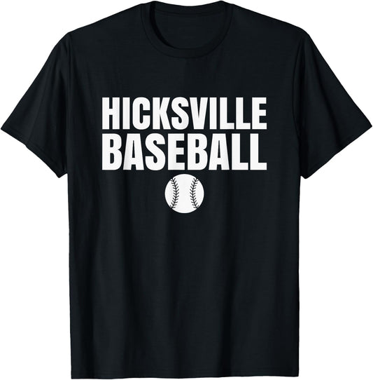 Hicksville High School Baseball T-Shirt - T-Shirt | Black