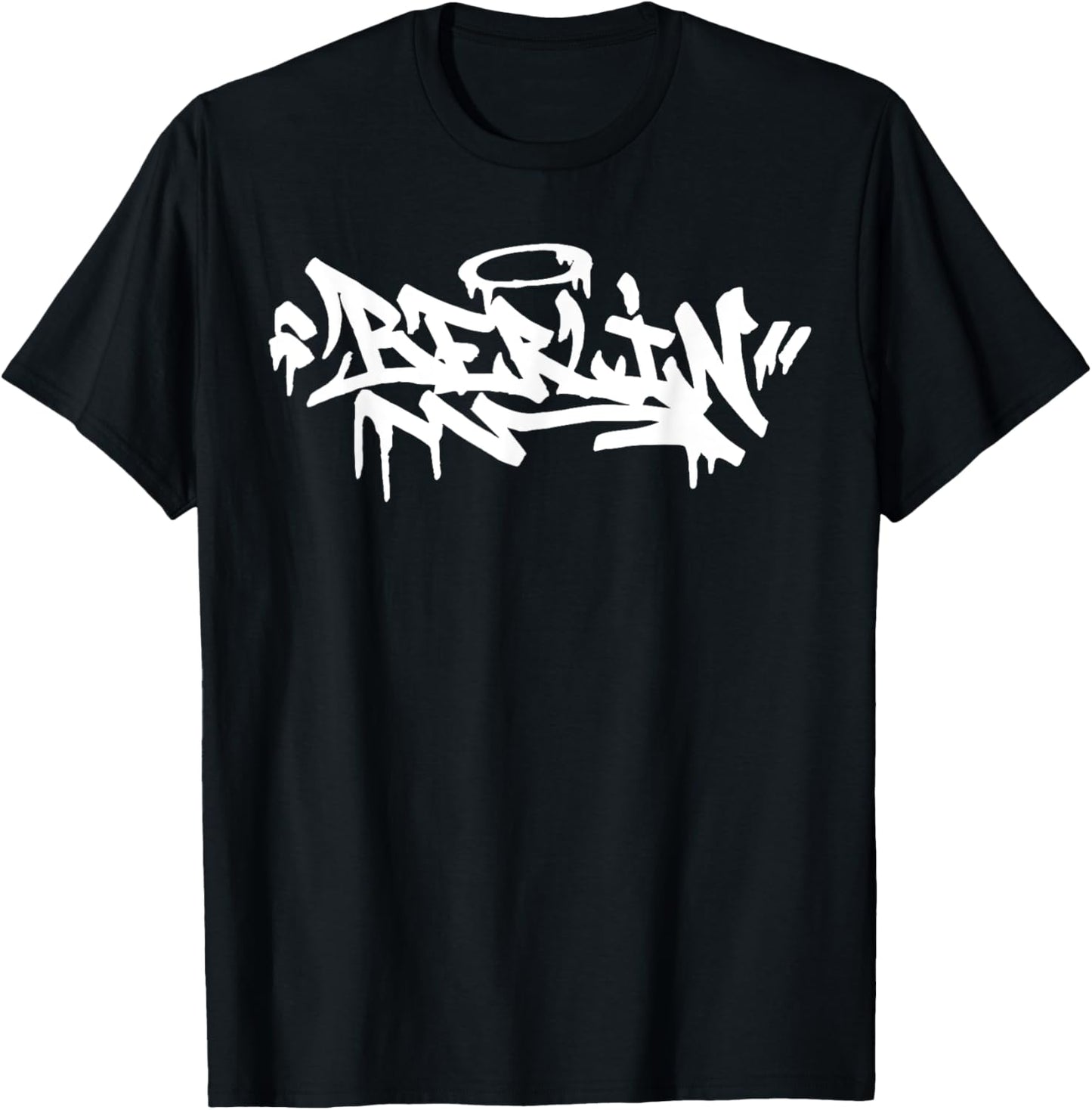Berlin City Graffiti Street Art Handstyle Deutschland Hip Hop T-Shirt - T-Shirt | Black