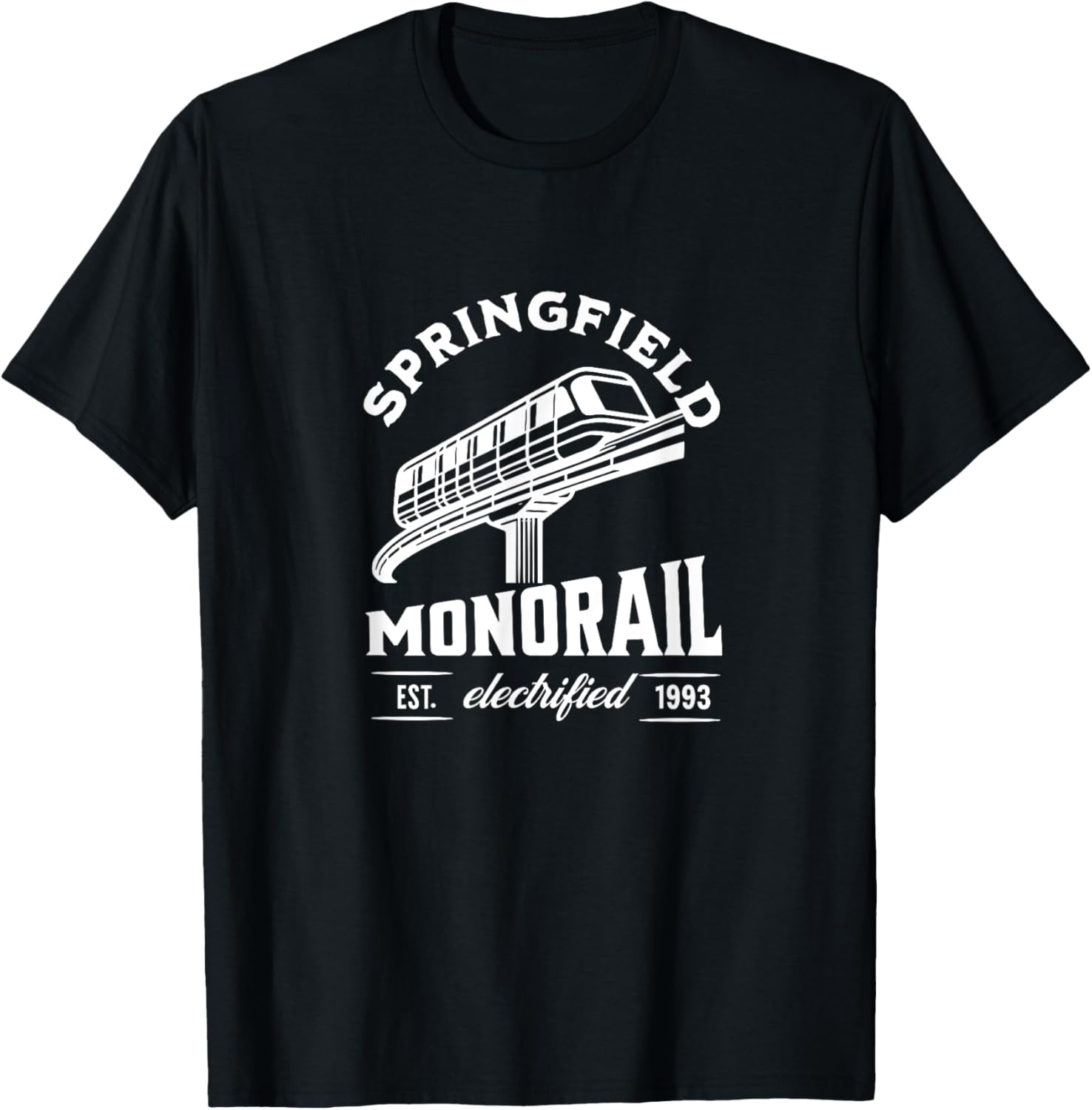 Springfield Monorail - Est. 1993 T-Shirt - T-Shirt | Black
