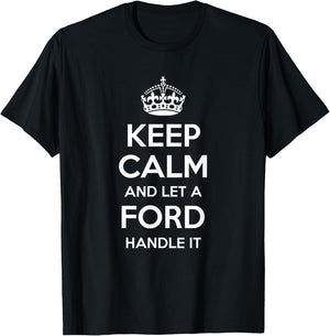 FORD Funny Surname Family Tree Birthday Reunion Gift T-Shirt - T-Shirt | Black
