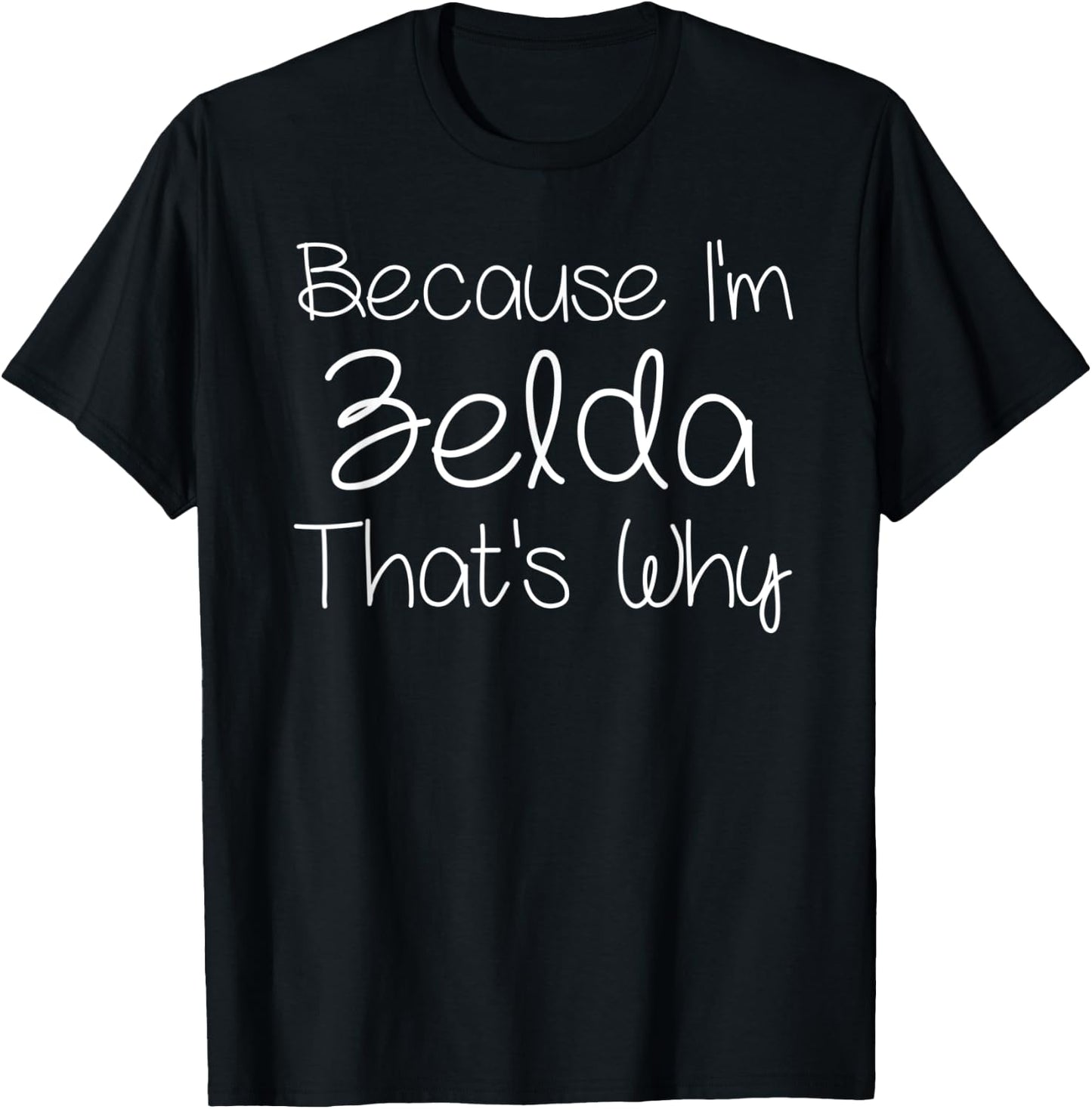 ZELDA Funny Personalized Birthday Women Name Gift T-Shirt - T-Shirt | Black