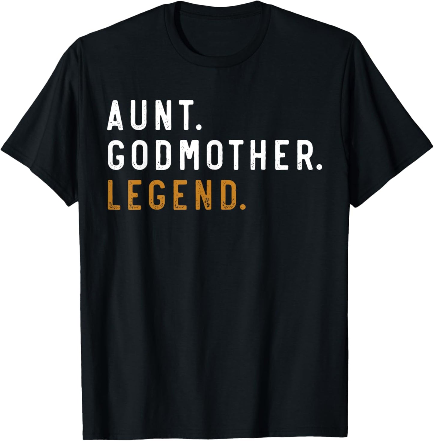 Vintage Aunt Godmother Legend Funny Auntie Mothers Day T-Shirt - T-Shirt | Black